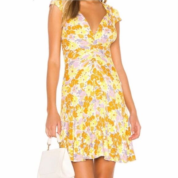 Free People Key To Your Heart Mini Dress Size Medium - Picture 1 of 1